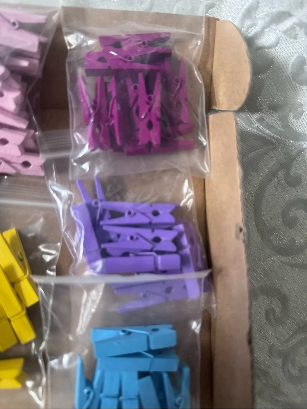 Mini Decorative Clothespin Sets with Natural Twine